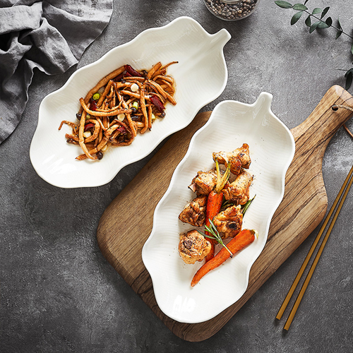 Flat Bone China Dish