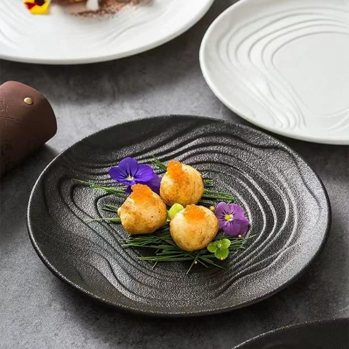 Water Ripple Surface Porcelain Dish