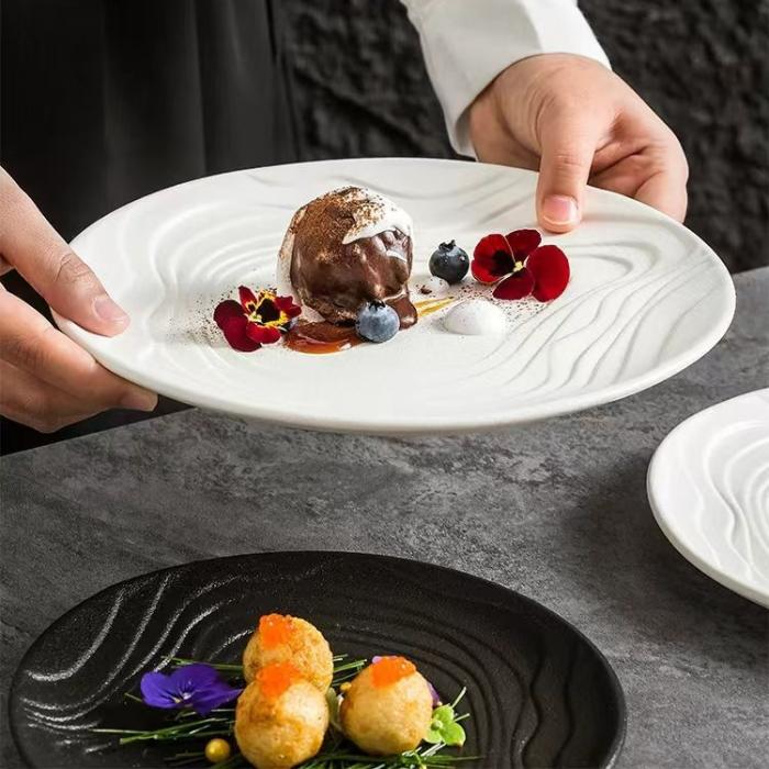 Water Ripple Surface Porcelain Dish