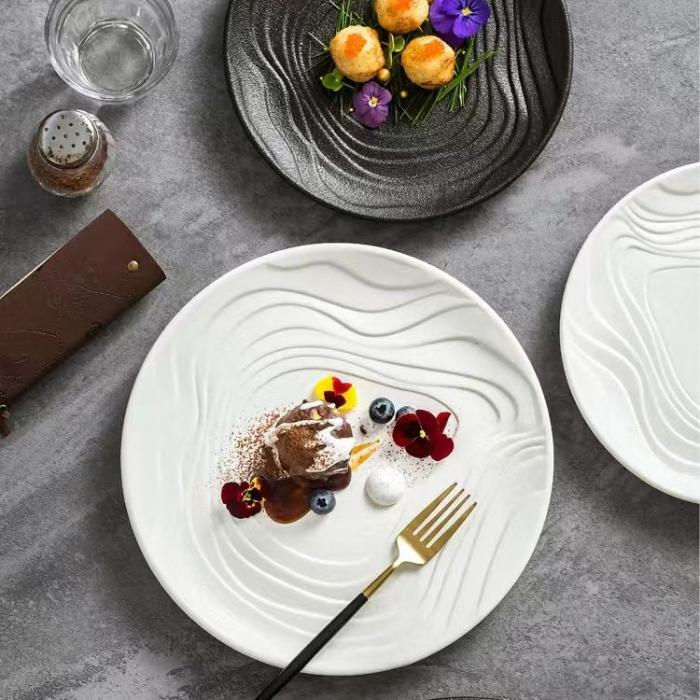 Water Ripple Surface Porcelain Dish